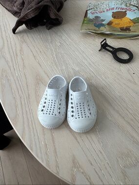 Native Kids White Slip-On Vented Water Shoes